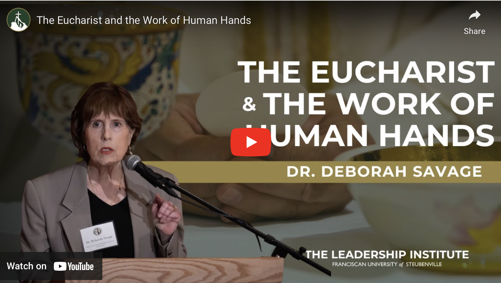 The Eucharist and the Work of Human Hands